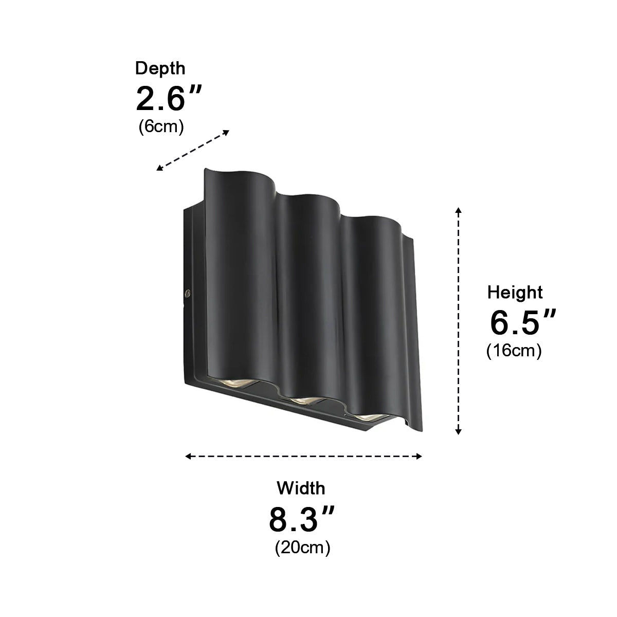 Aluminum LED Exterior Sconce with Dual-Beam Design for Patio & Garden Lighting | Thomler