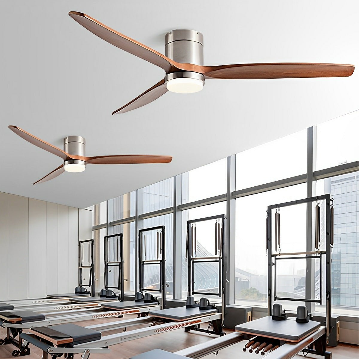 Reversible DC Motor Ceiling Fan with LED Light – 6-Speed Variable Airflow Control & 3 Color Temps for Living Room Dining Room Bedroom | Thomler