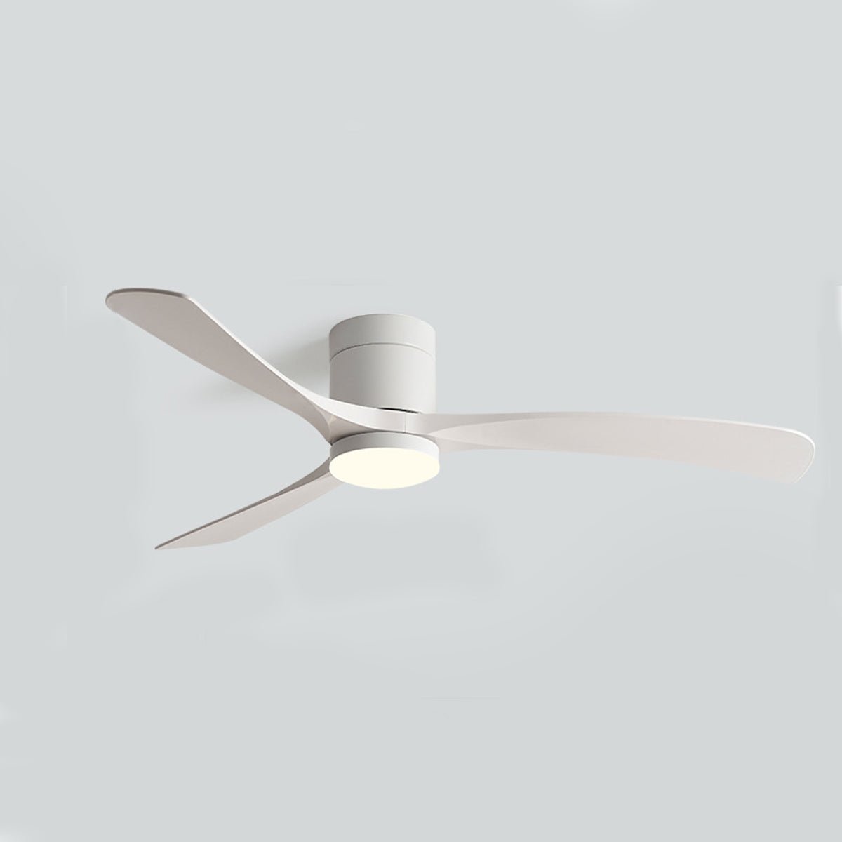 Ceiling Fan Light Copper ABS 37.8 in LED Remote Bedroom Dining Room Modern Quiet Flush Mount | Thomler