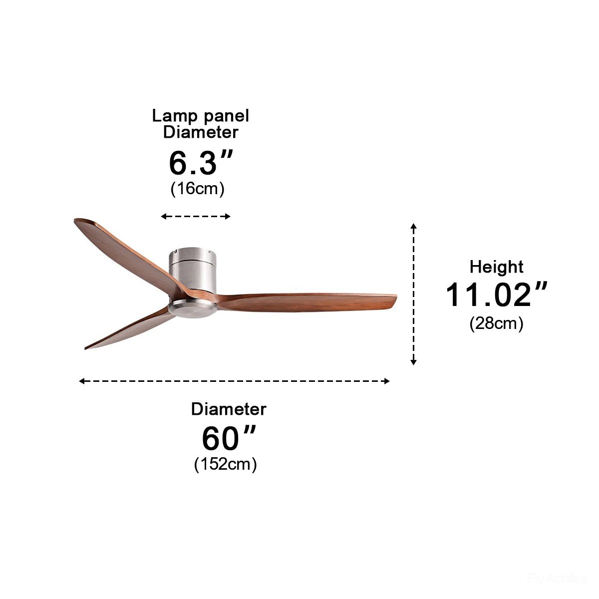 Reversible DC Motor Ceiling Fan with LED Light – 6-Speed Variable Airflow Control & 3 Color Temps for Living Room Dining Room Bedroom | Thomler