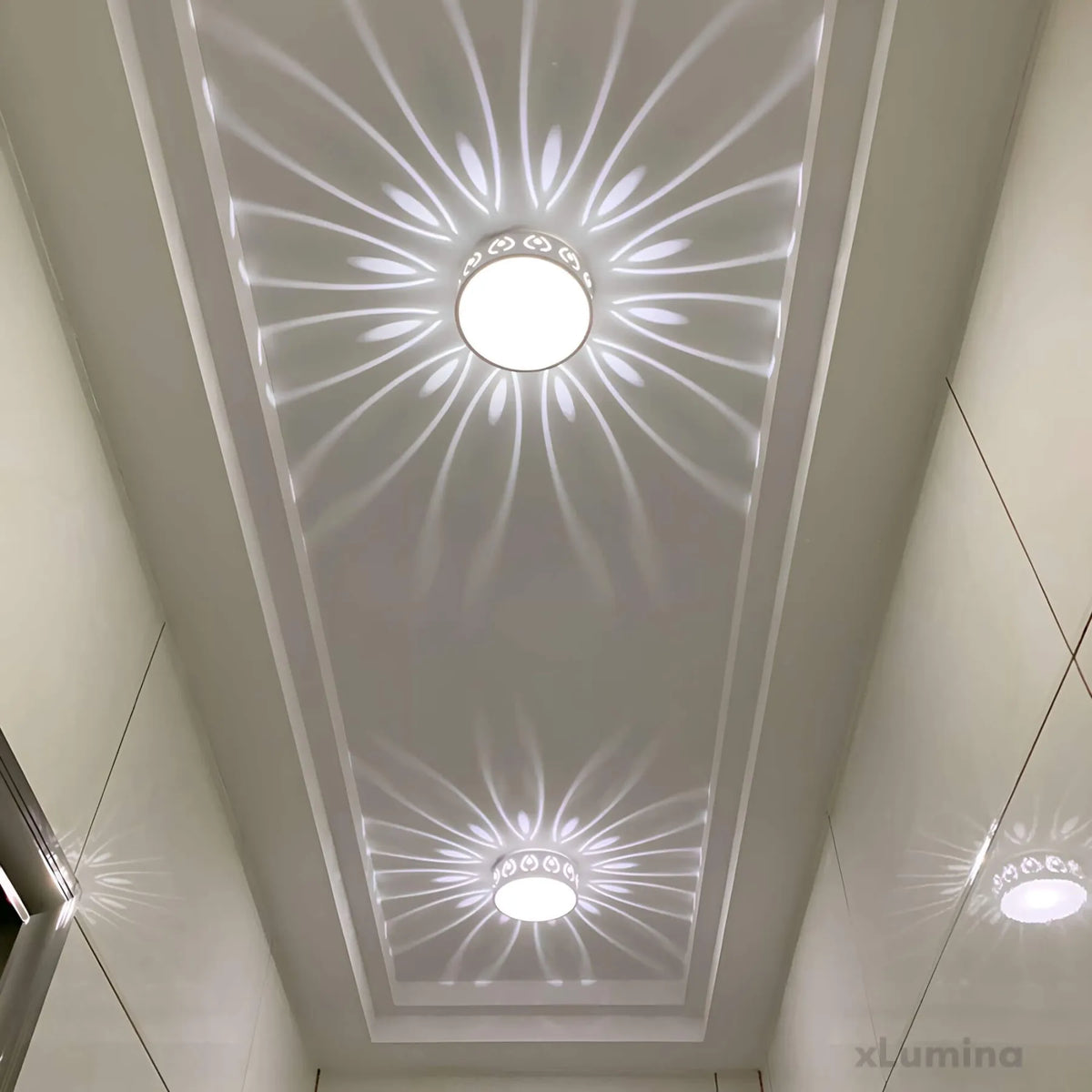 LED Ceiling Light Fixture for Hallway Entryway and Porch – Crystal Accent Flush Mount Lighting for Modern Homes | Thomler