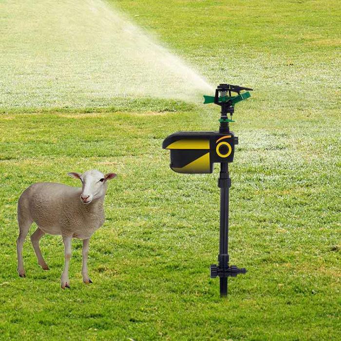 Outdoor Motion Sensor Sprinkler for Yard & Garden Animal Control | Humane Deterrent System with 120° Detection | Solar Powered Irrigation | Thomler
