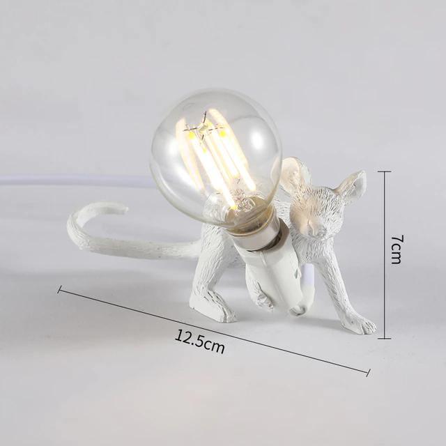 Whimsical Animal Figurine Desk Light with LED Bulb for Bedroom Nightstand Living Room Kids Room Accent Lighting Minimalist Decor | Thomler