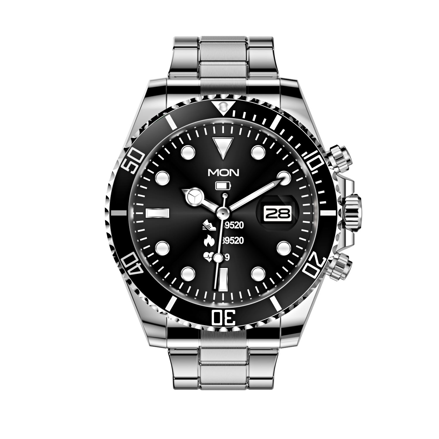 Men's Bluetooth Smartwatch with Heart Rate Monitor & Rotating Bezel for Calls & Fitness Tracking | Thomler