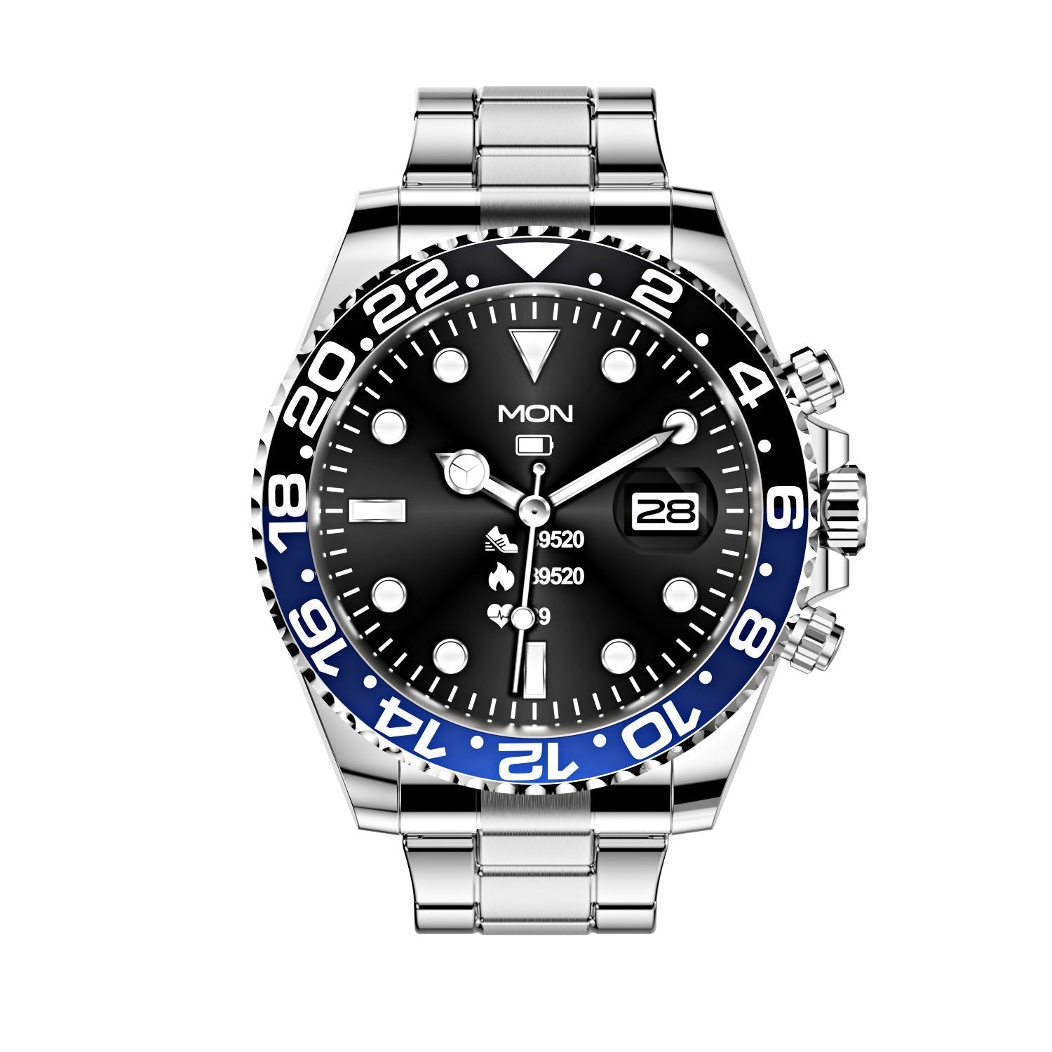 Men's Bluetooth Smartwatch with Heart Rate Monitor & Rotating Bezel for Calls & Fitness Tracking | Thomler