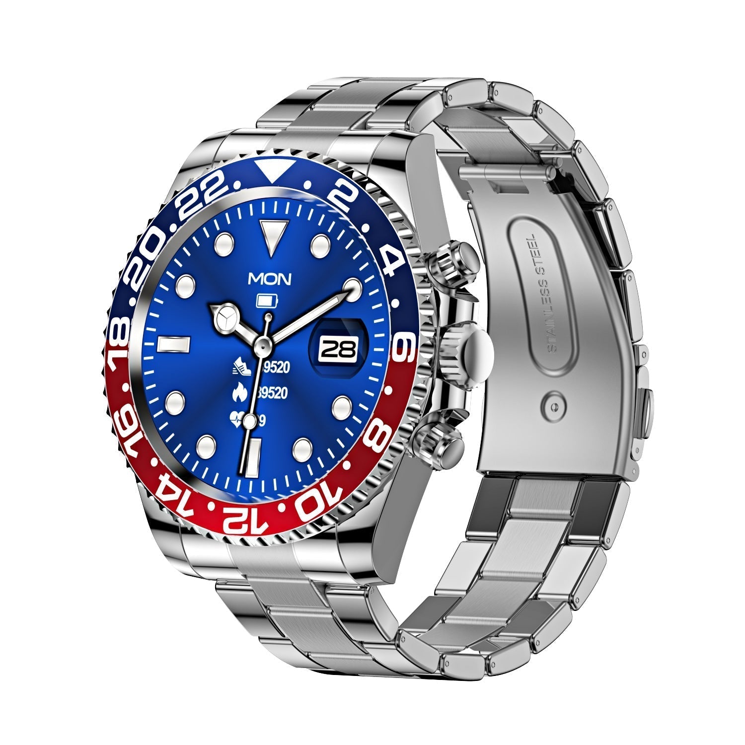 Men's Bluetooth Smartwatch with Heart Rate Monitor & Rotating Bezel for Calls & Fitness Tracking | Thomler