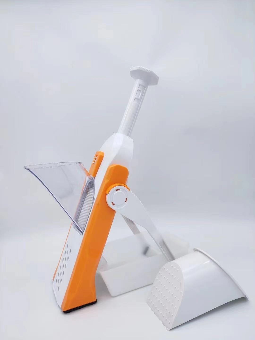 Lever-Action Produce Cutter with Adjustable Blades for Uniform Slicing and Dicing in Seconds | Kitchen Prep Tool for Vegetables, Fruits, Sal | Thomler