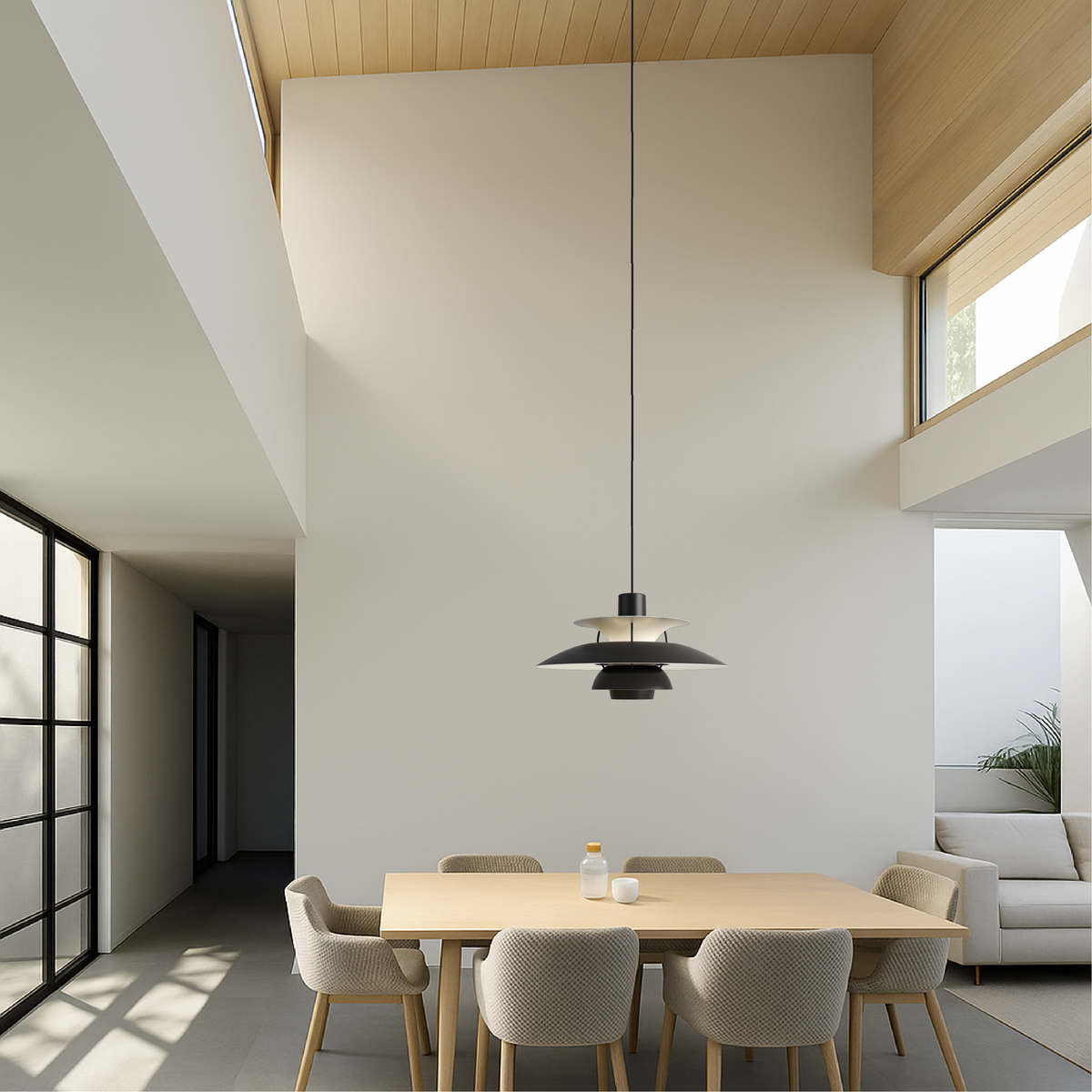 Multi-Layer Aluminum Pendant Light – Modern Scandinavian Tiered Hanging Fixture for Dining Room, Kitchen Island & Living Room | Thomler