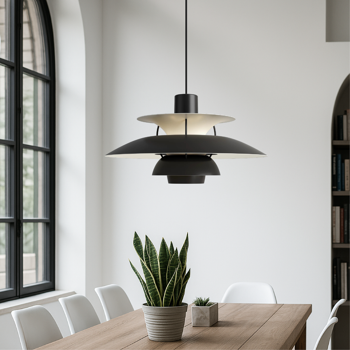 Multi-Layer Aluminum Pendant Light – Modern Scandinavian Tiered Hanging Fixture for Dining Room, Kitchen Island & Living Room | Thomler