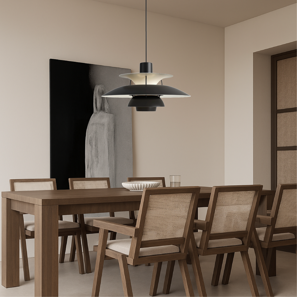 Multi-Layer Aluminum Pendant Light – Modern Scandinavian Tiered Hanging Fixture for Dining Room, Kitchen Island & Living Room | Thomler