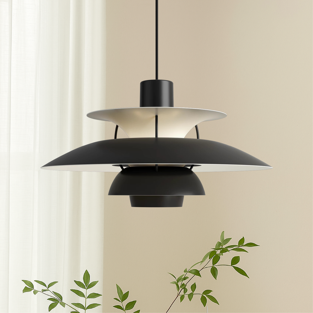 Multi-Layer Aluminum Pendant Light – Modern Scandinavian Tiered Hanging Fixture for Dining Room, Kitchen Island & Living Room | Thomler