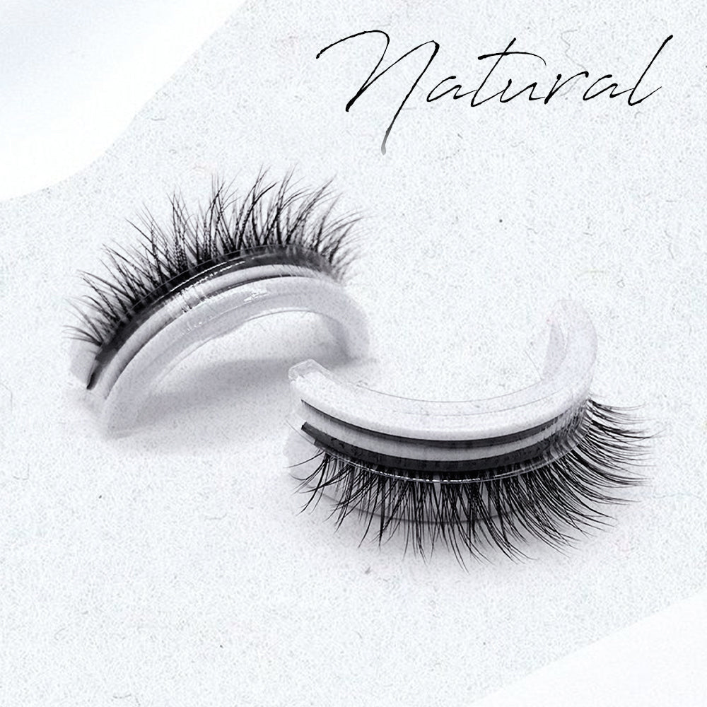 Self-Adhesive False Eyelashes – Reusable, No Glue Required, Water-Resistant with Natural Volume for Everyday & Special Occasions | Thomler