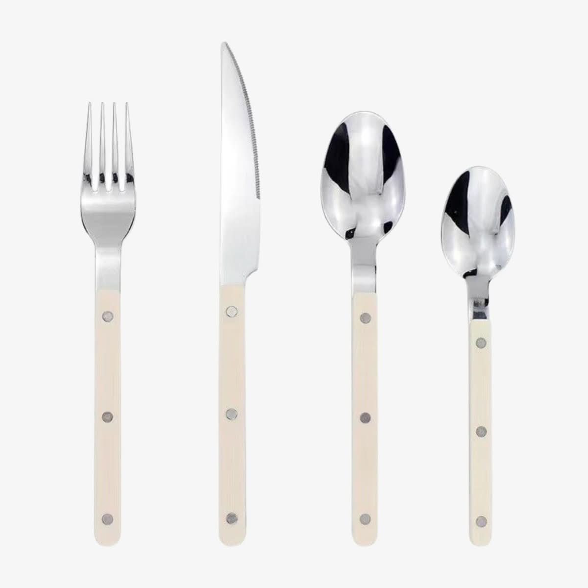 Flatware Set for 6 – 24-Piece Stainless Steel with Engraved Detail, Dishwasher Safe Silverware Service for Daily Use, Formal Dinners & | Thomler