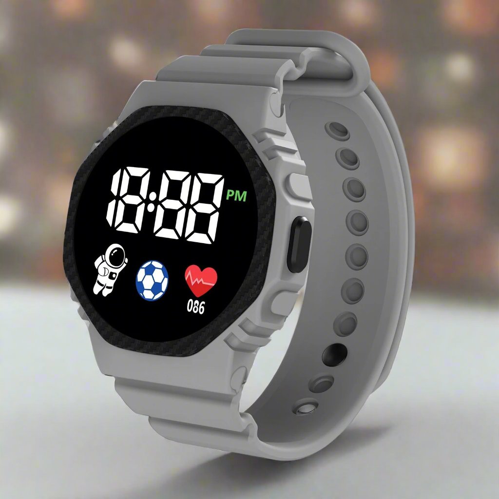 Kids Digital Sports Watch with LED Display – Waterproof Time-Teaching Wristwatch for Boys & Girls Ages 4+ | Thomler