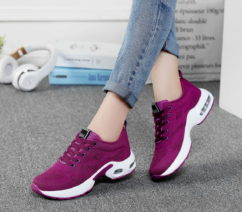 Women's Orthopedic Walking Sneakers with Arch Support – Breathable Mesh Athletic Shoes for All-Day Comfort, Cushioned Insole, Flexible | Thomler