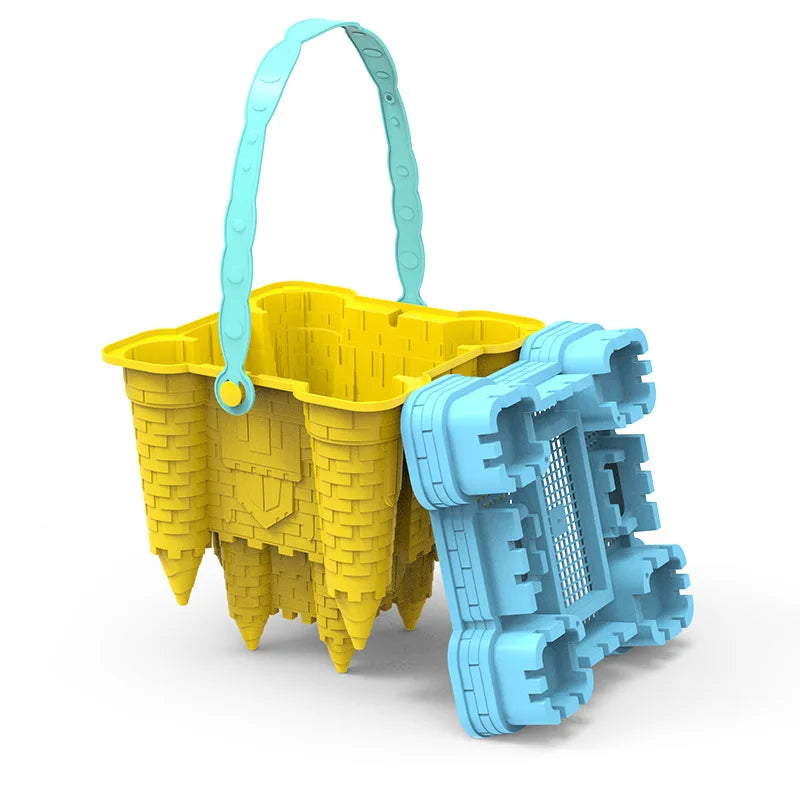 Castle Builder Beach Toy Set for Kids – Durable Molds & Tools for Sand Play, Creative Outdoor Fun for Boys & Girls | Thomler