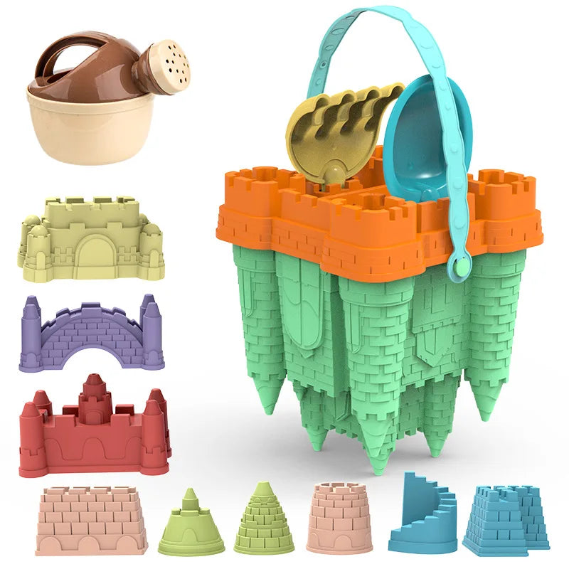 Castle Builder Beach Toy Set for Kids – Durable Molds & Tools for Sand Play, Creative Outdoor Fun for Boys & Girls | Thomler