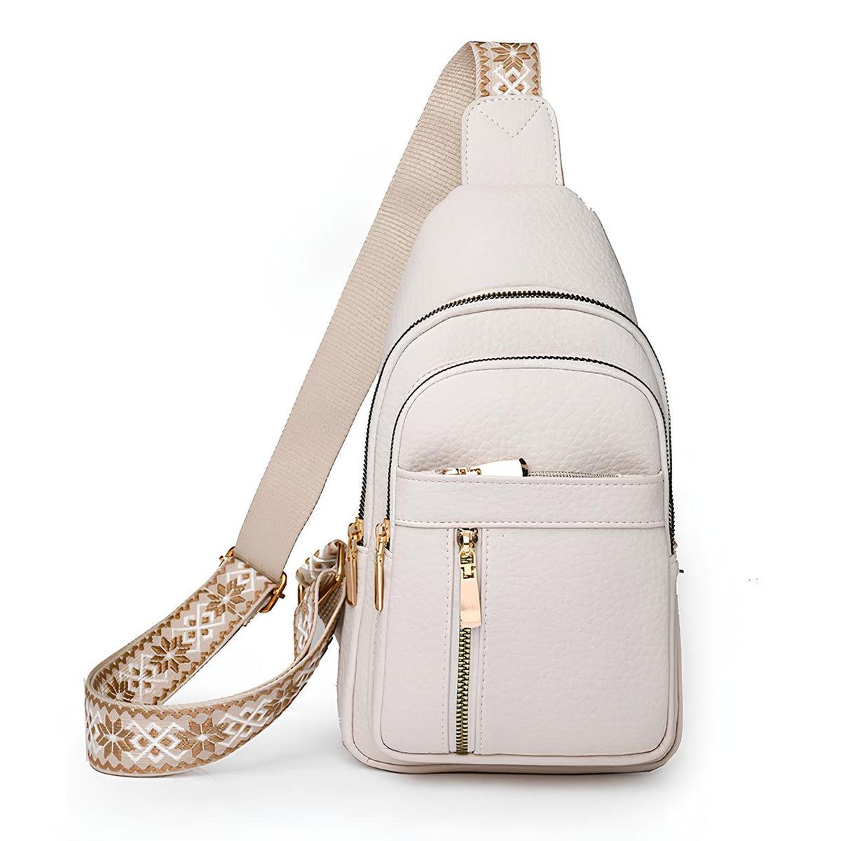 Compact Front-Carry Sling for Women – Secure Crossbody with Woven Strap & RFID Blocking | Thomler