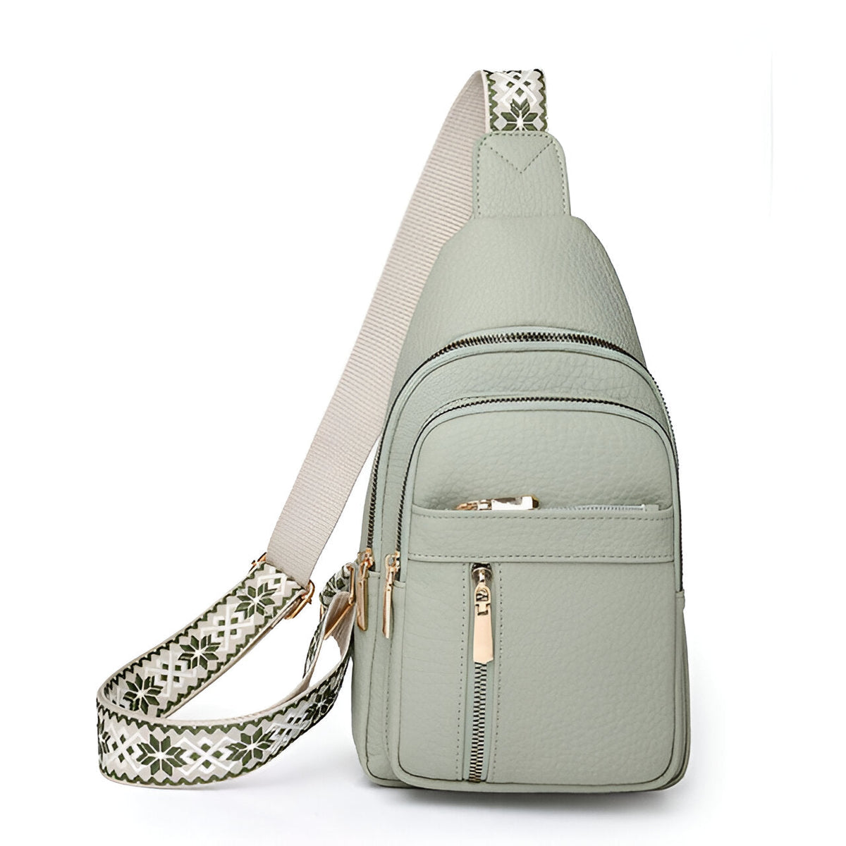 Compact Front-Carry Sling for Women – Secure Crossbody with Woven Strap & RFID Blocking | Thomler