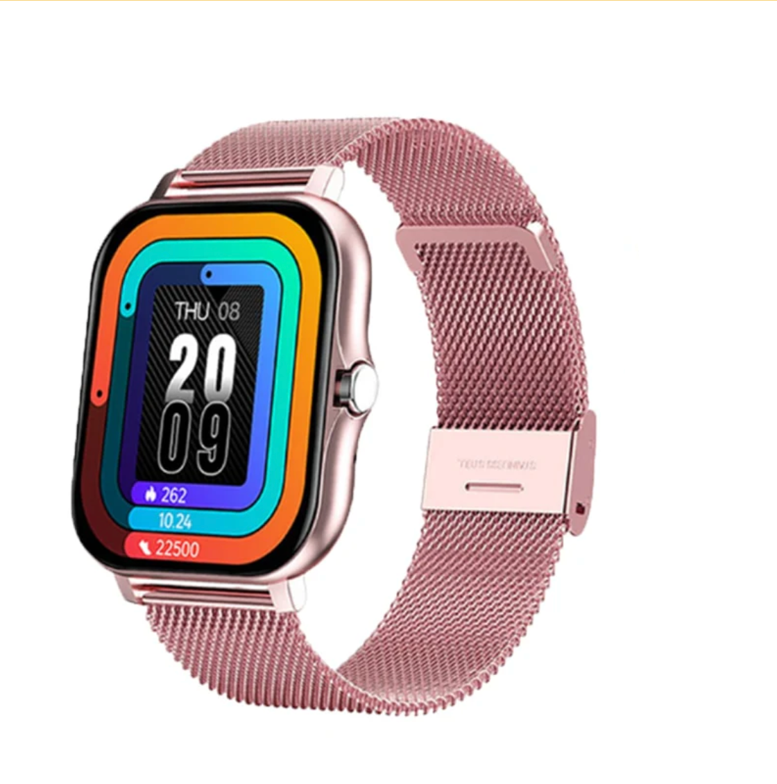 Women's Fitness Tracker Smart Watch with Metal Band – Heart Rate, Sleep, Blood Oxygen Monitor – Activity Tracker with Notifications | Thomler