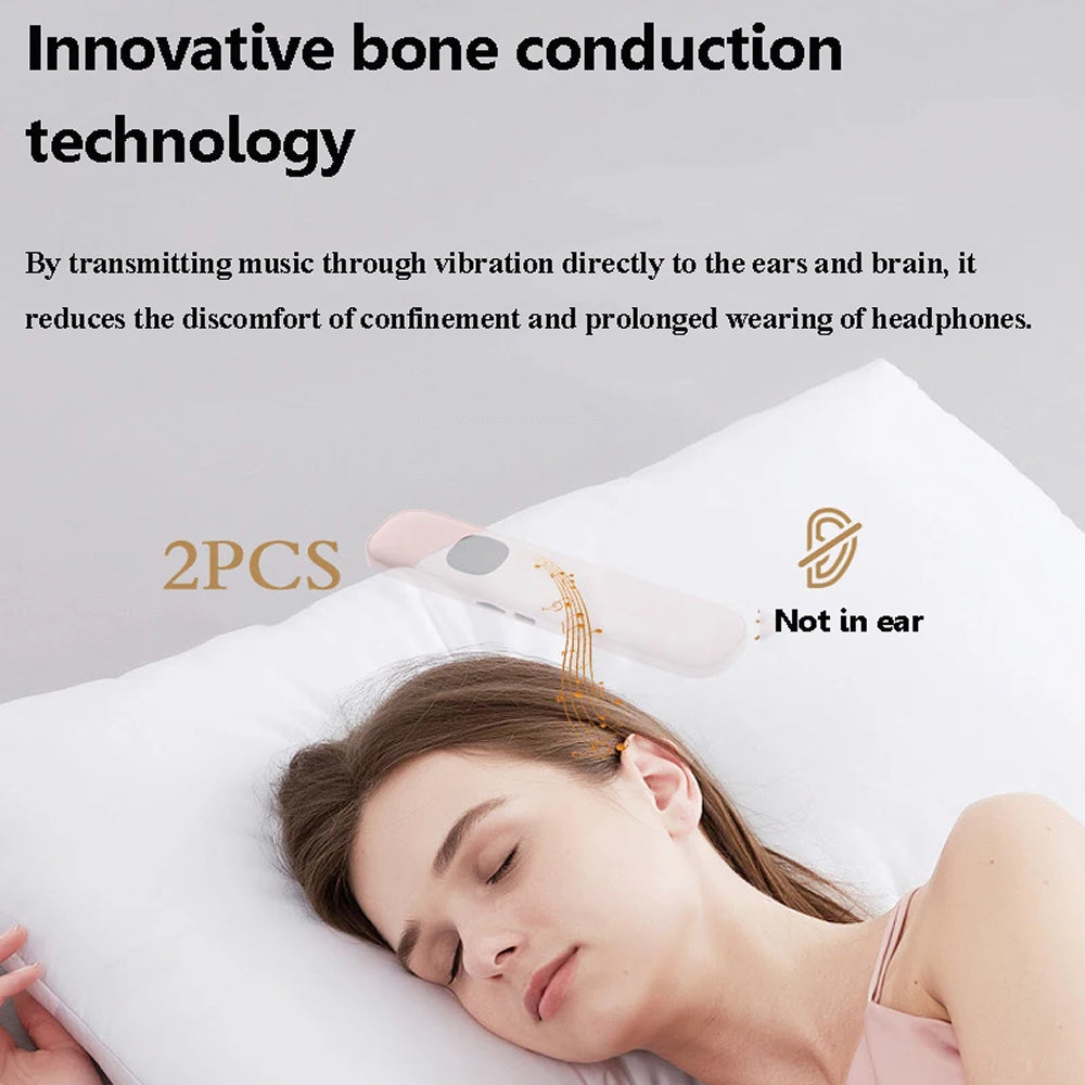 Under-Pillow Sleep Speaker with Bone Conduction Audio & 11 Nature Sounds for Bedtime Listening | Thomler