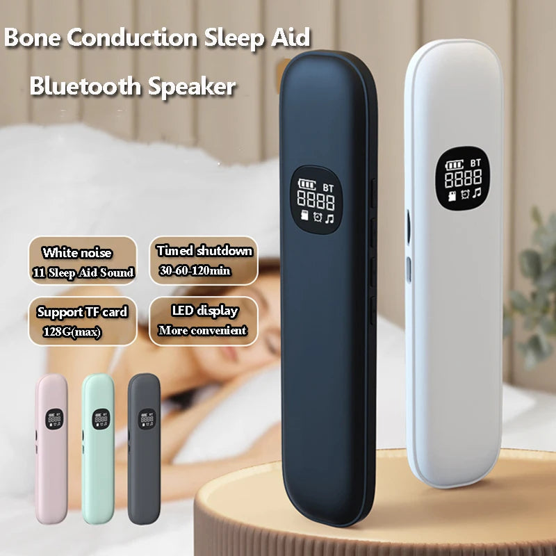 Under-Pillow Sleep Speaker with Bone Conduction Audio & 11 Nature Sounds for Bedtime Listening | Thomler