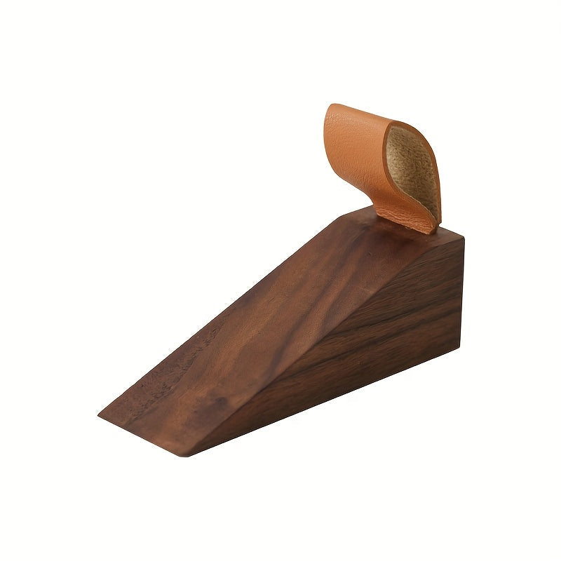Solid Wood Door Wedge Stopper – Non-Slip Heavy Duty Doorstop for Home – Natural Hardwood Security Holder for Bedroom Living Room Office | Thomler