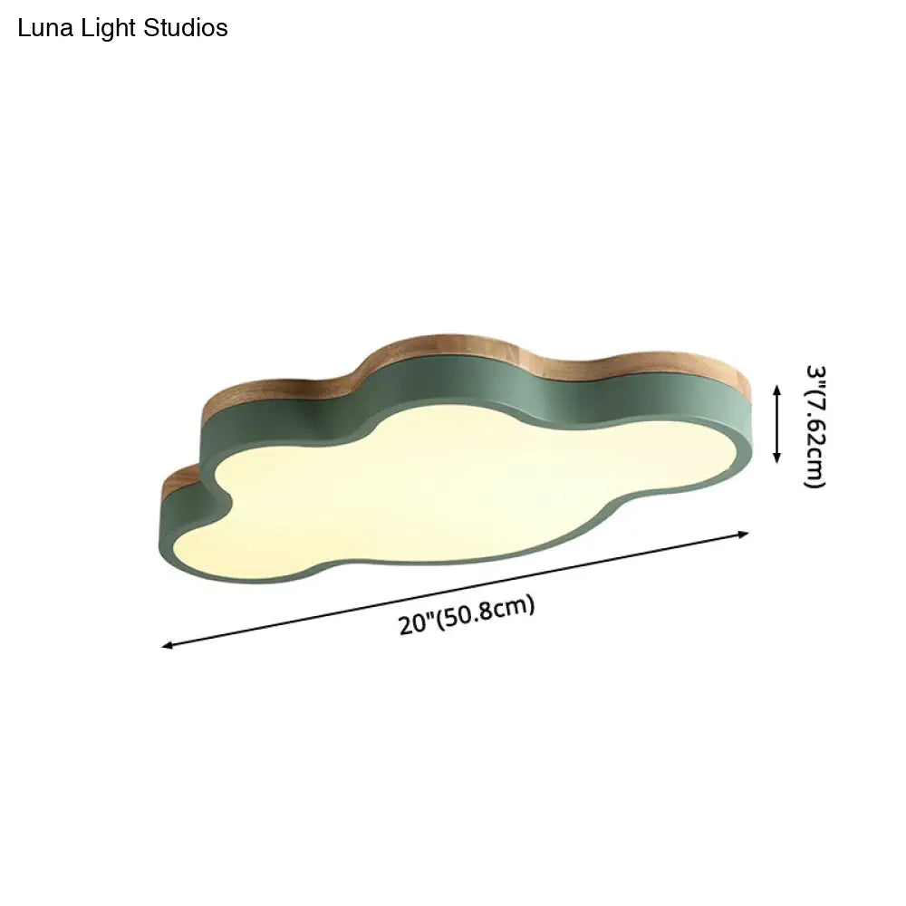 Cloud Flush Mount LED Ceiling Light for Kids Room 20-Inch Metal Fixture Nursery Playroom Bedroom Lighting Toddler Baby Décor | Thomler