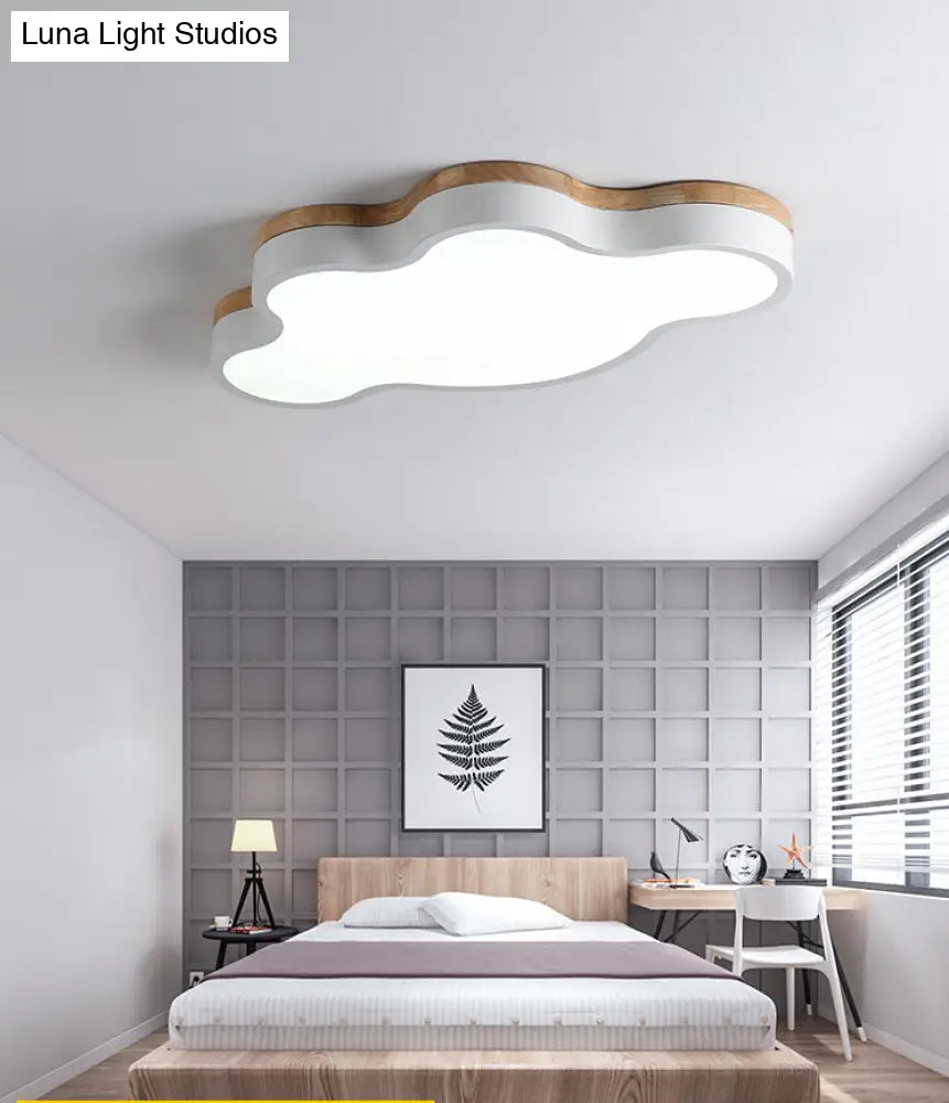 Cloud Flush Mount LED Ceiling Light for Kids Room 20-Inch Metal Fixture Nursery Playroom Bedroom Lighting Toddler Baby Décor | Thomler