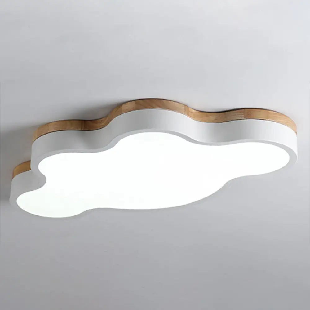 Cloud Flush Mount LED Ceiling Light for Kids Room 20-Inch Metal Fixture Nursery Playroom Bedroom Lighting Toddler Baby Décor | Thomler