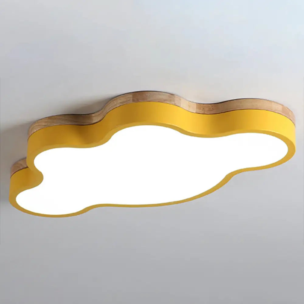 Cloud Flush Mount LED Ceiling Light for Kids Room 20-Inch Metal Fixture Nursery Playroom Bedroom Lighting Toddler Baby Décor | Thomler