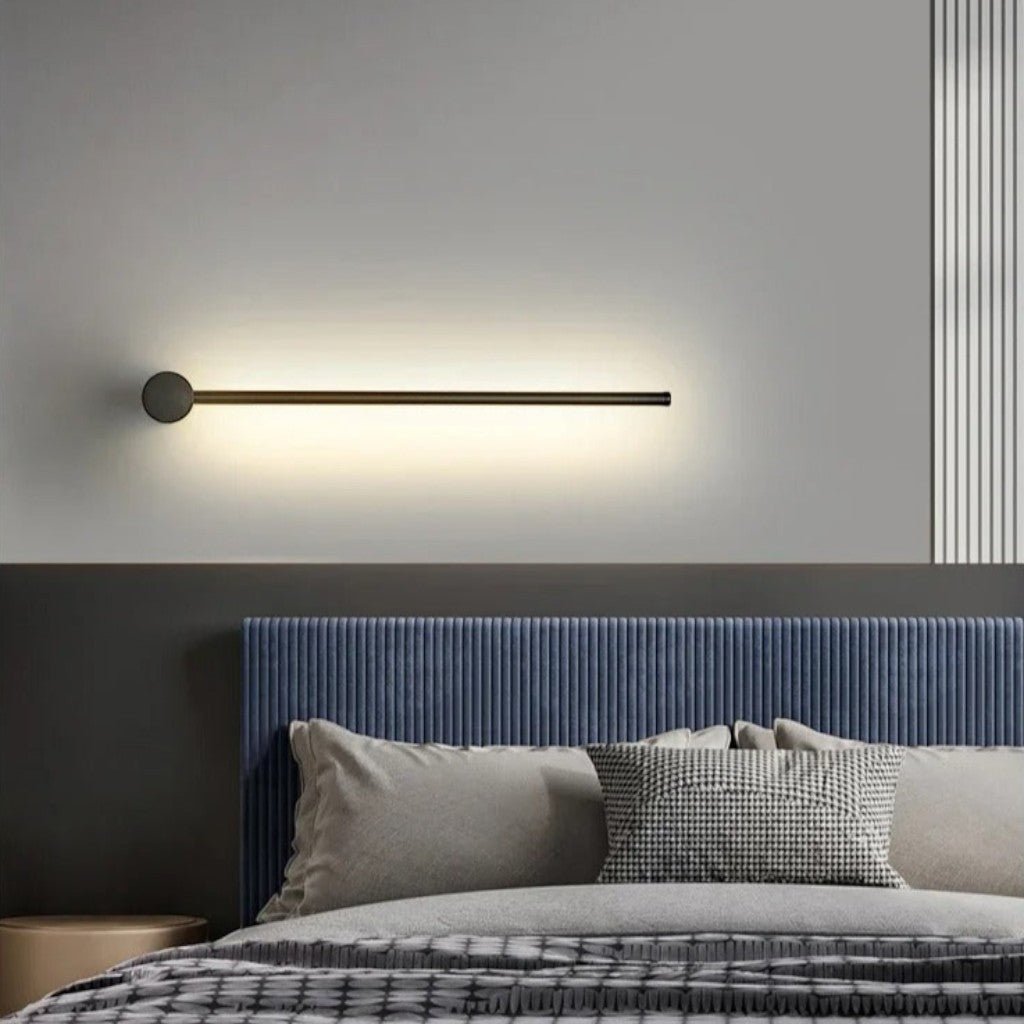 Modern Aluminum LED Wall Light Fixture for Bedroom Living Room Hallway – Adjustable White Lighting Bar Sconce 24-31 inch Decorative | Thomler