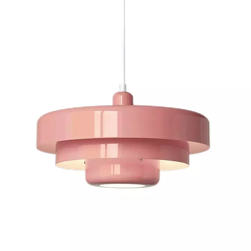 Pendant Light Iron 35.0 cm Orange Gold Black Dining Room Bauhaus Mid Century Industrial Hanging Ceiling Lamp | Thomler