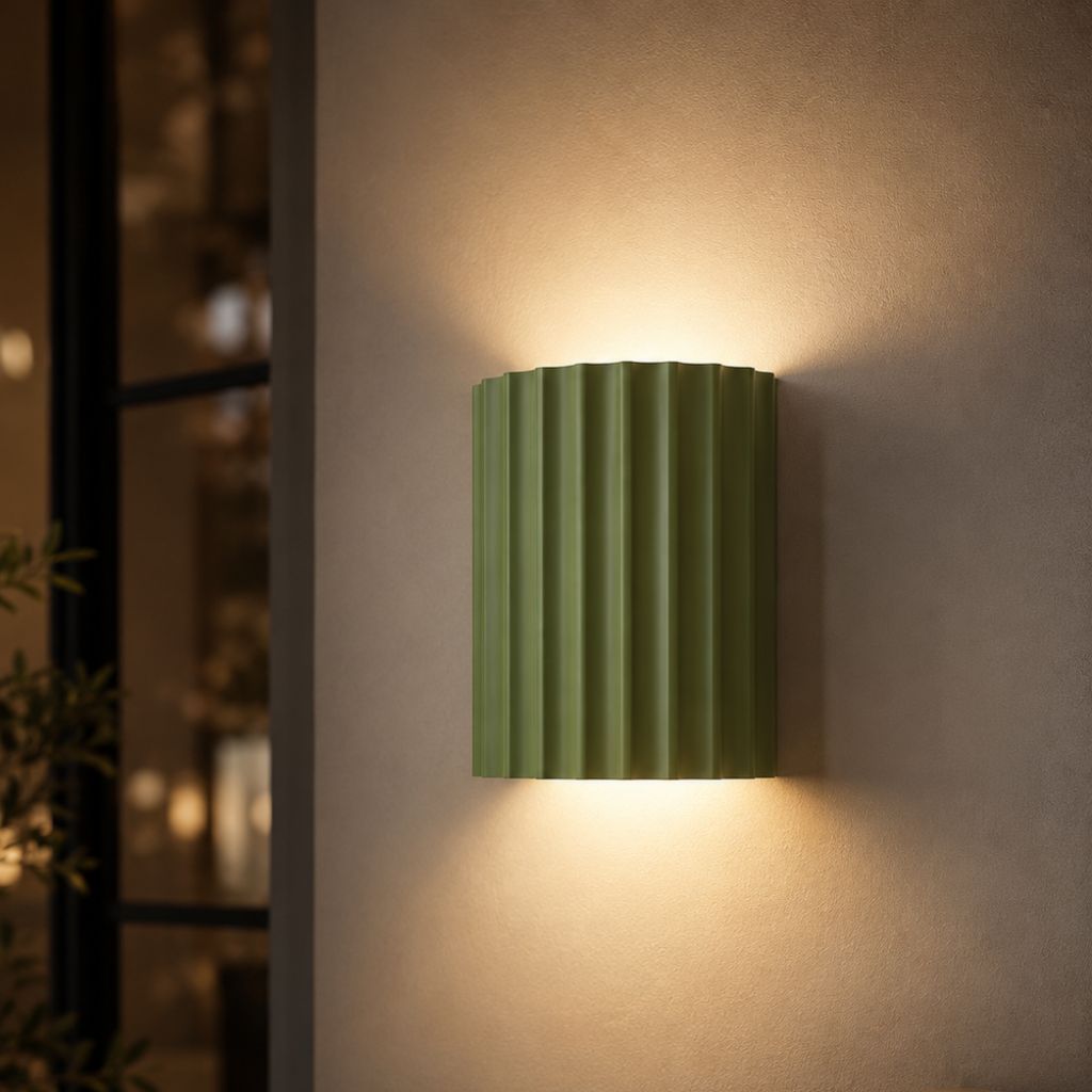 Sculptural Resin Wall Light with Up-Down Glow – Soft Pastel Finish for Hallway Bedroom Stairway – G9 LED Included – 5×7 in Sconce | Thomler