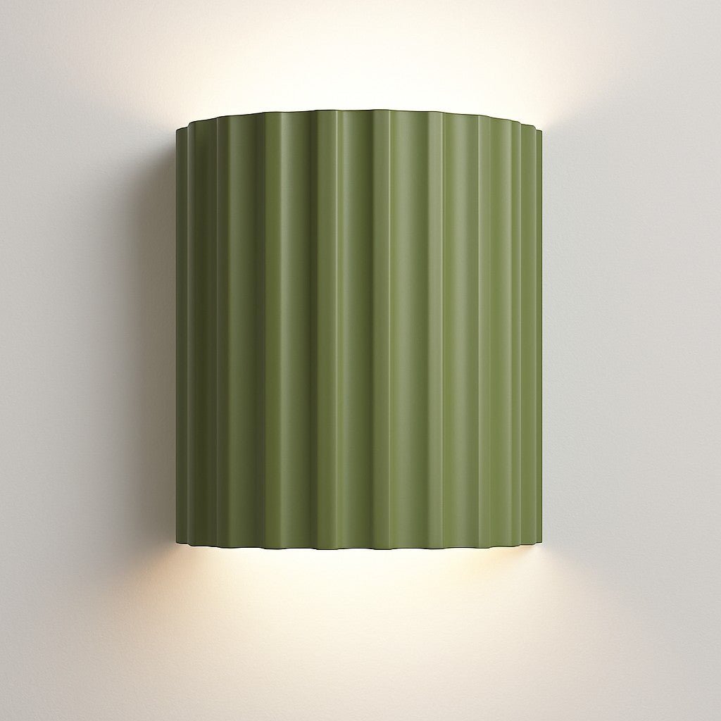 Sculptural Resin Wall Light with Up-Down Glow – Soft Pastel Finish for Hallway Bedroom Stairway – G9 LED Included – 5×7 in Sconce | Thomler