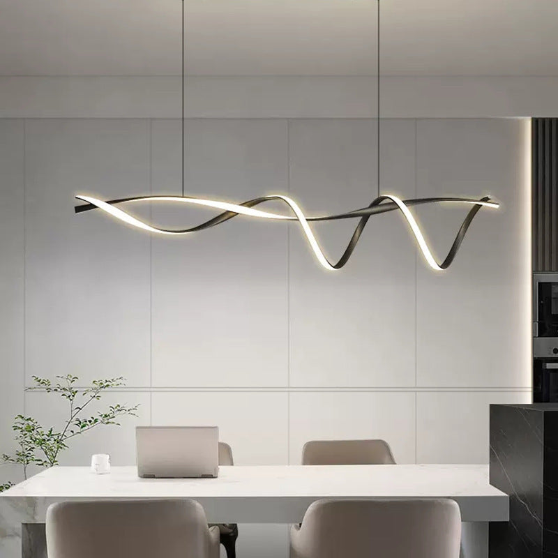 Linear Pendant Light for Kitchen Island and Dining – Adjustable Modern Fixture with E27 Socket – Sleek Metal Design for Contemporary | Thomler
