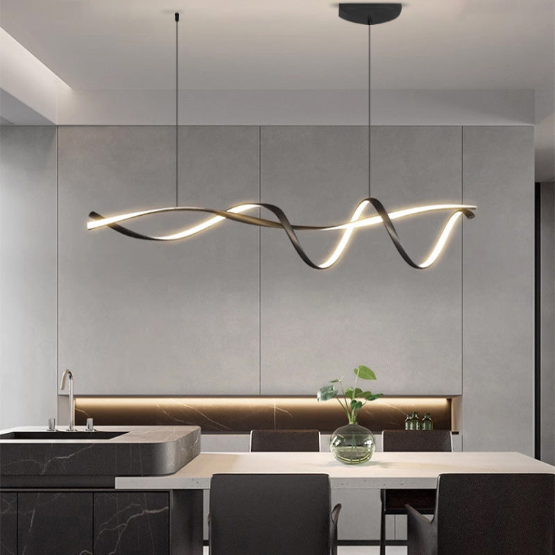 Linear Pendant Light for Kitchen Island and Dining – Adjustable Modern Fixture with E27 Socket – Sleek Metal Design for Contemporary | Thomler
