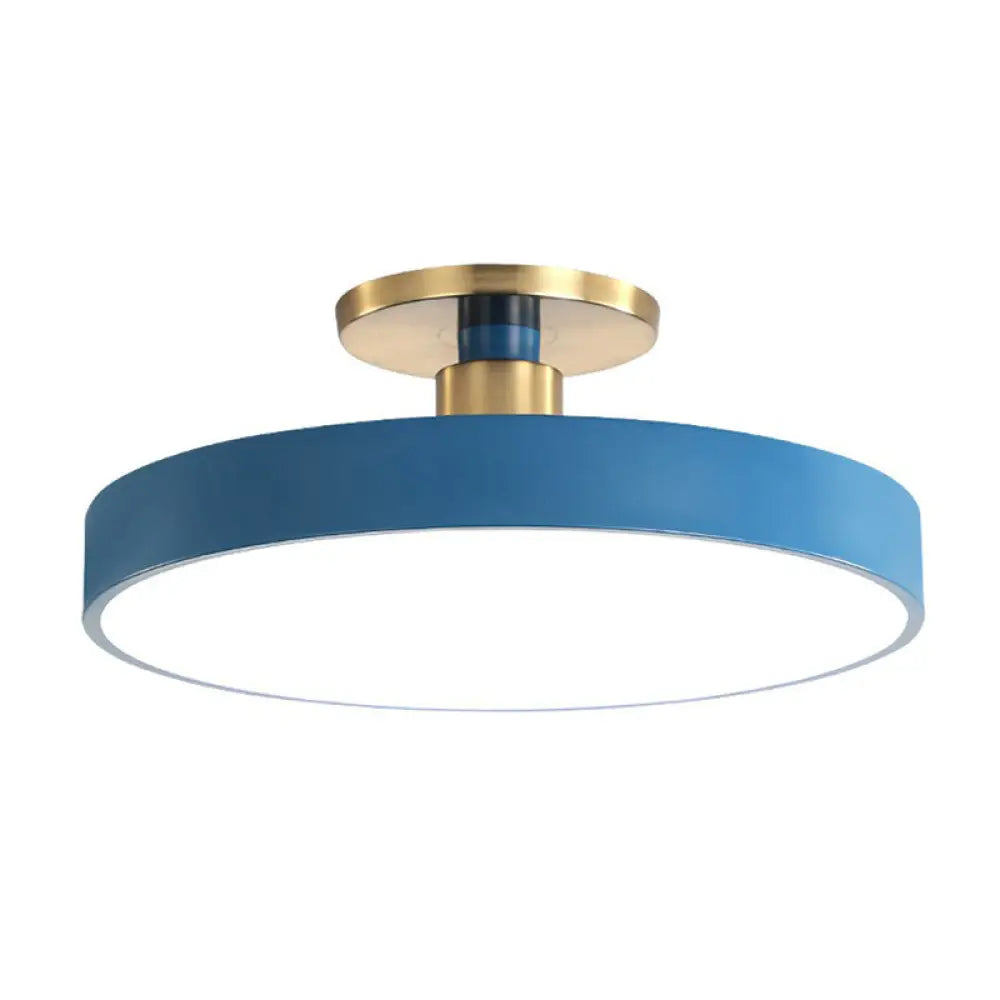Acrylic Round LED Ceiling Light Fixture for Kids Room, Bedroom & Playroom - Modern Low-Profile Design - Choose 12, 16, 20 or 24 Inch | Thomler