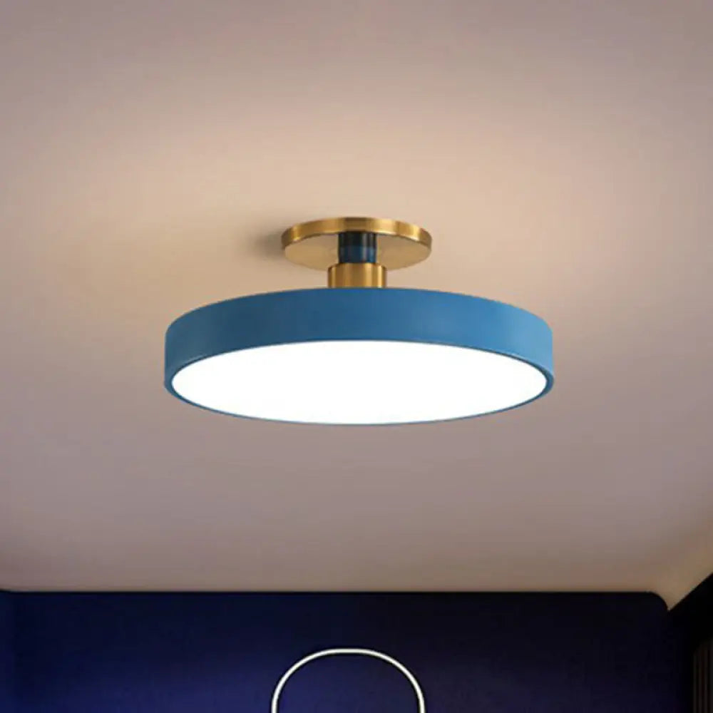 Acrylic Round LED Ceiling Light Fixture for Kids Room, Bedroom & Playroom - Modern Low-Profile Design - Choose 12, 16, 20 or 24 Inch | Thomler