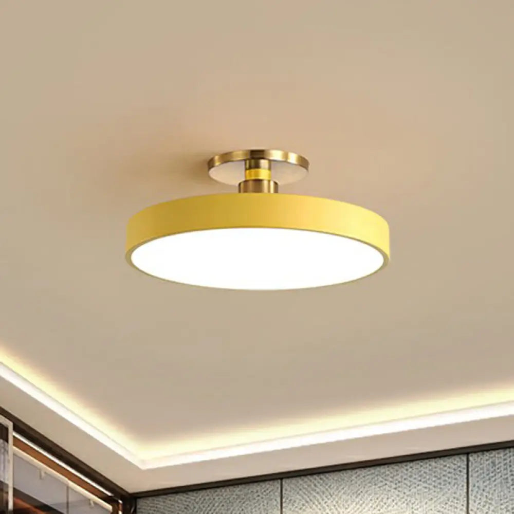 Acrylic Round LED Ceiling Light Fixture for Kids Room, Bedroom & Playroom - Modern Low-Profile Design - Choose 12, 16, 20 or 24 Inch | Thomler