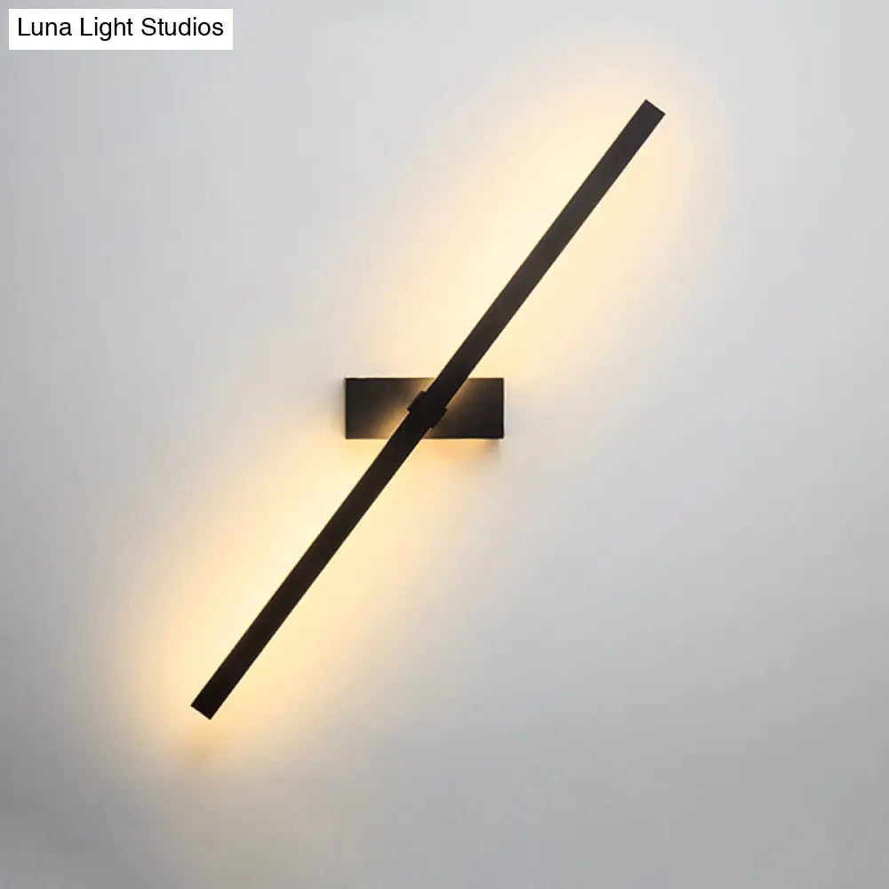 Adjustable LED Wall Sconce Light for Bedroom & Hallway - Swivel Arm Design, Acrylic Diffuser, Aluminum Finish - Modern Vertical Fixture | Thomler