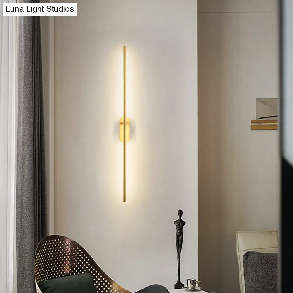 Adjustable LED Wall Sconce Light for Bedroom & Hallway - Swivel Arm Design, Acrylic Diffuser, Aluminum Finish - Modern Vertical Fixture | Thomler