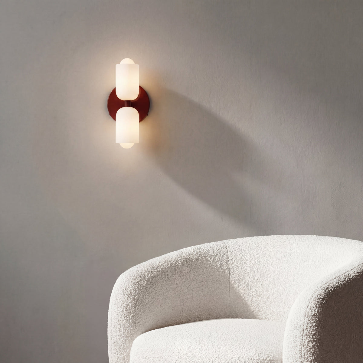 Dual-Direction Wall Sconce with Matte Finish for Modern Interiors – E27 LED Compatible, Up & Down Light | Thomler