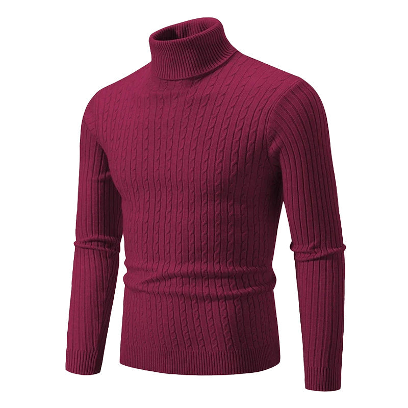Cable Knit Turtleneck Sweater for Women – Classic Ribbed Pullover Top – Soft Structured Fit for Fall Winter – Timeless Layer | Thomler