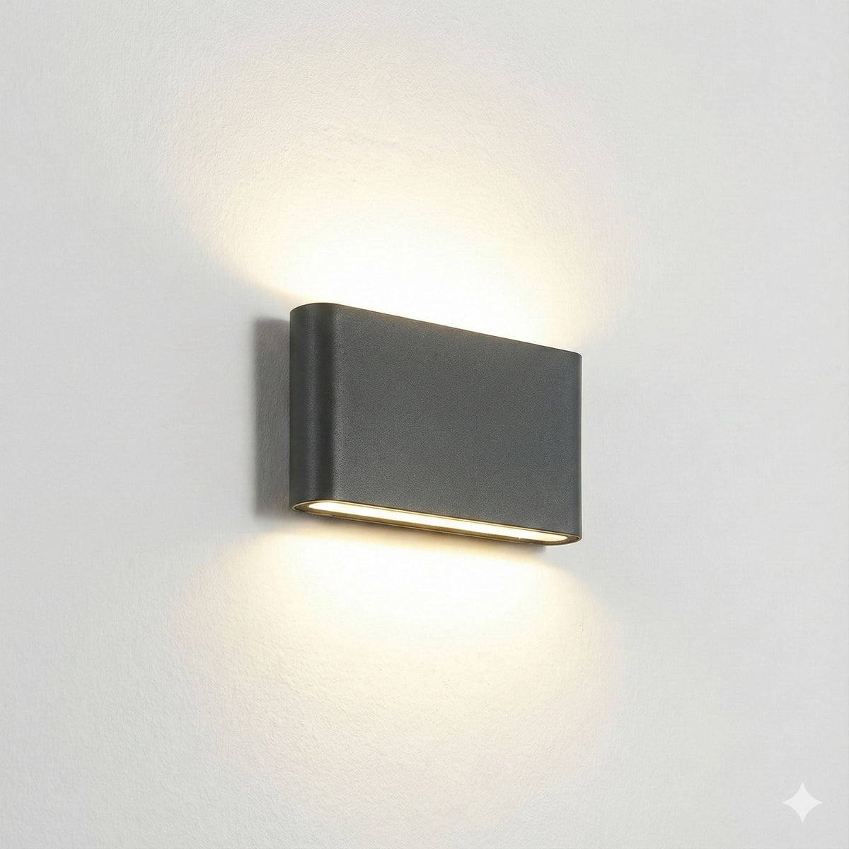 Weatherproof Aluminum Outdoor Wall Sconce Light – Modern Geometric Design for Patio Porch Garden Pathway Exterior Entryway Facade IP65 Rated | Thomler