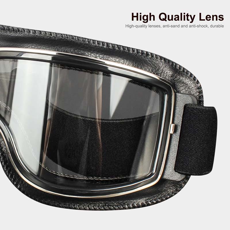 Protective Eyewear for Prescription Glasses – Anti-Fog Safety Goggles with UV Shield & Adjustable Strap for Motorcycle Riding, Outdoor | Thomler