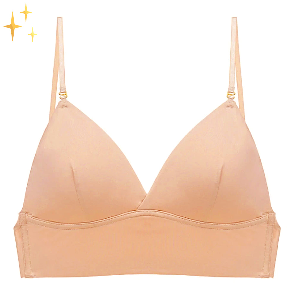 Wireless Lift Bra for Backless Dresses & Halter Tops – Invisible Nude Underwire-Free Push-Up with Adjustable Straps for Women | Thomler