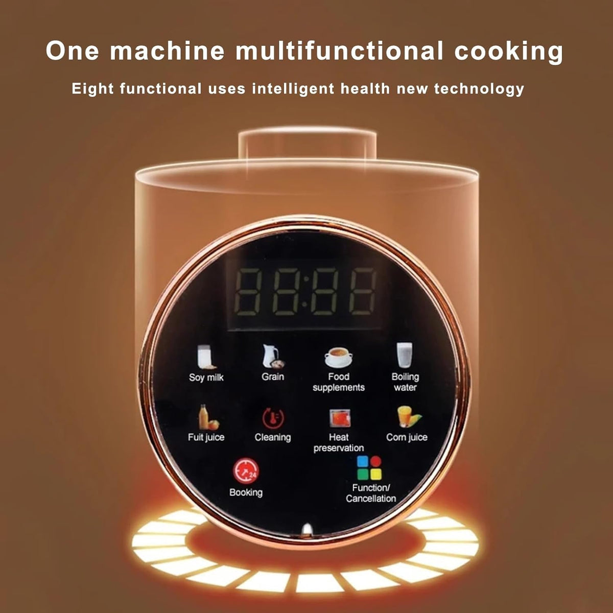Plant-Based Milk Maker Machine – Automated Blending System for Almond, Oat & Soy – 12-Blade Steel Grinder, Self-Clean, Timer & 8 Programs | Thomler