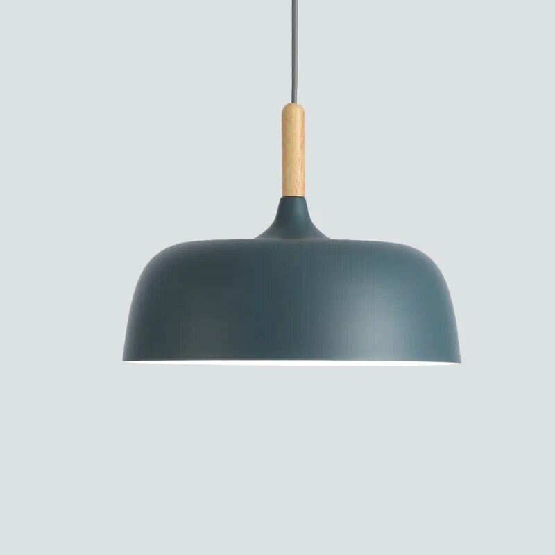 Pendant Light Metal 32.0 cm Black Dining Room Kitchen Island Hanging Ceiling Lamp Scandinavian LED Lighting | Thomler