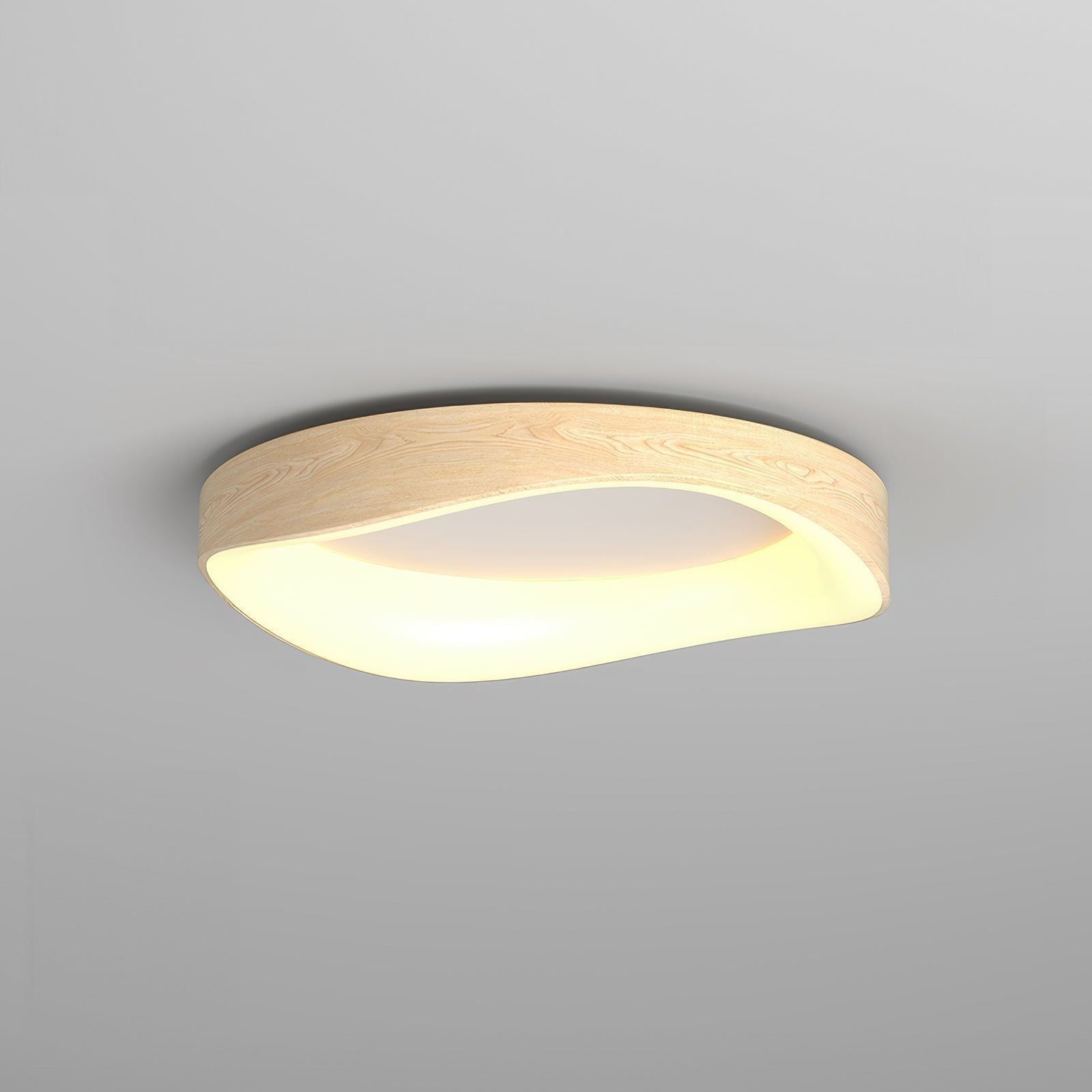 Ceiling Lamp Wood-Look Ø40.0–60.0 cm Soft LED Lighting Scandinavian Bedroom Living Room | Thomler